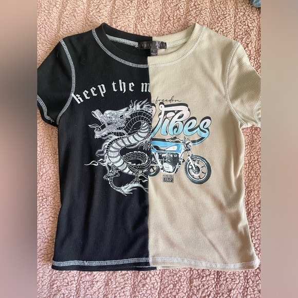 Half&Half Graphic Tee - Picture 2 of 2